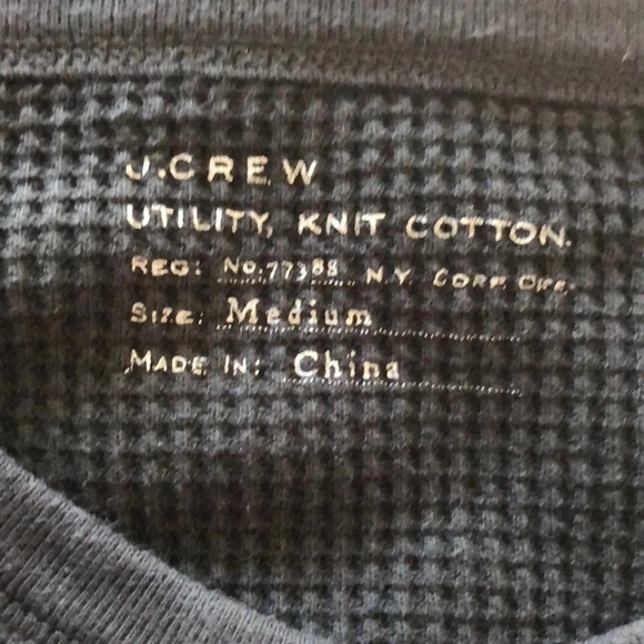 J Crew Washed Black Utility Knit Tee, EUC - Picture 2 of 4